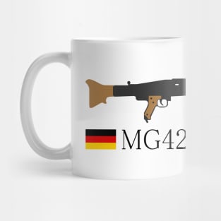 MG42 Maschinengewehr 42 Historical 1942 German general-purpose machine gun. black in Japanese マシーネンゲヴェーア42 1942年汎用機関銃のドイツ Mug